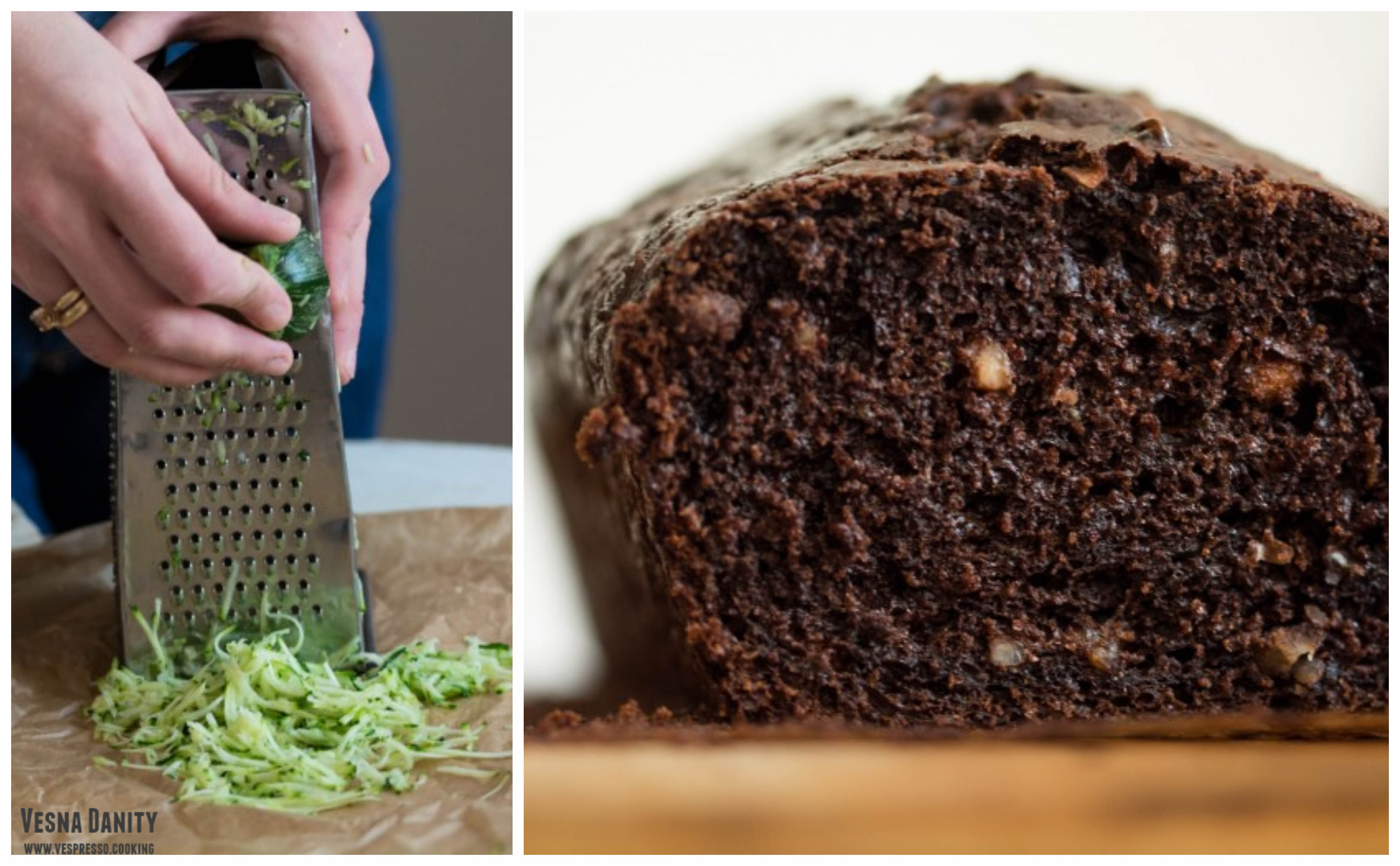 Chec cu zucchini, ciocolată și alune de pădure (Zucchini Bread)