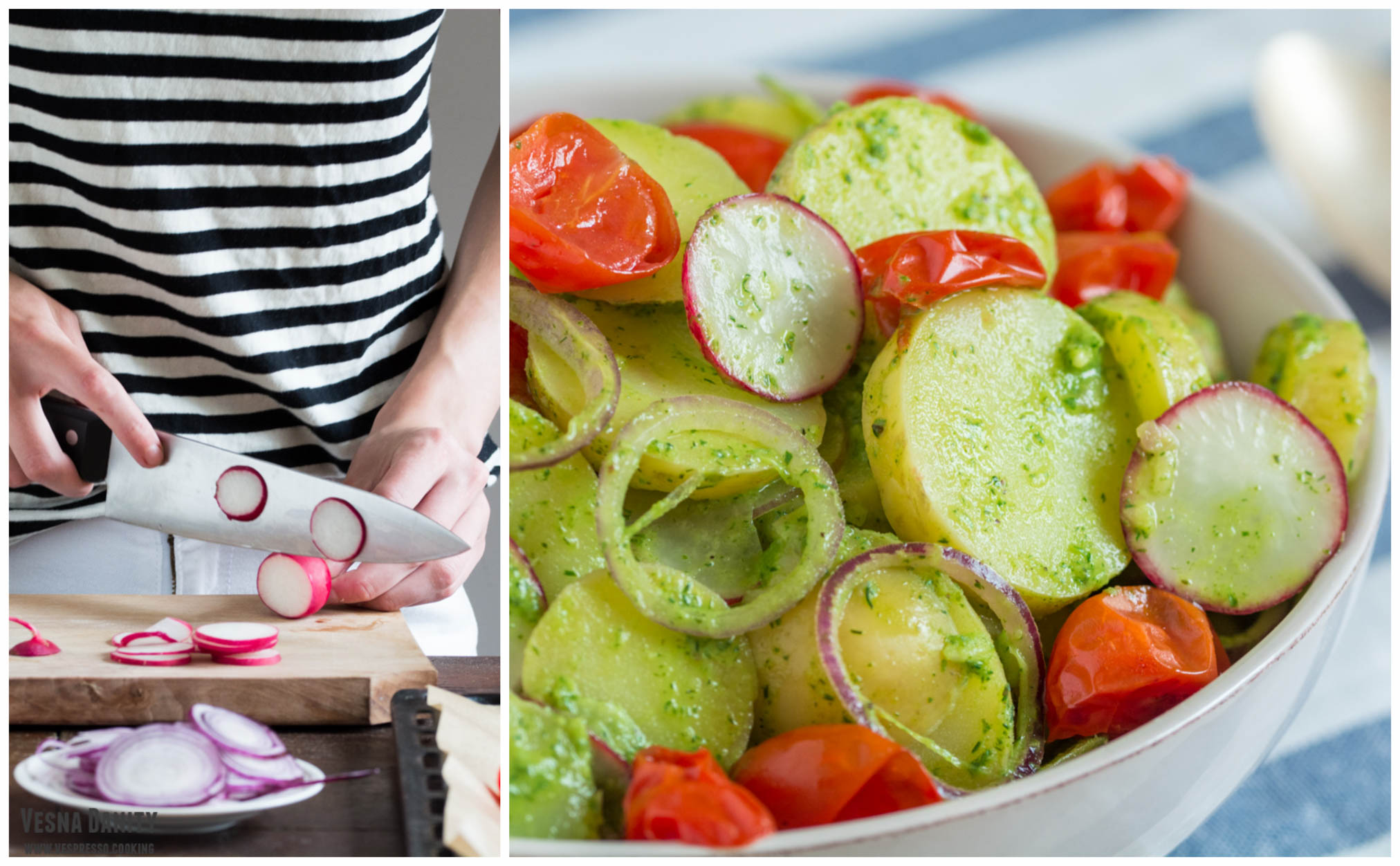 Salată de cartofi noi (vegan / de post)