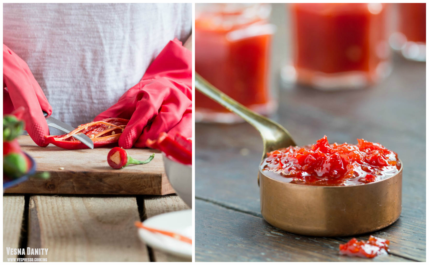 Sos de ardei iute dulce-acrișor (vegan / de post)