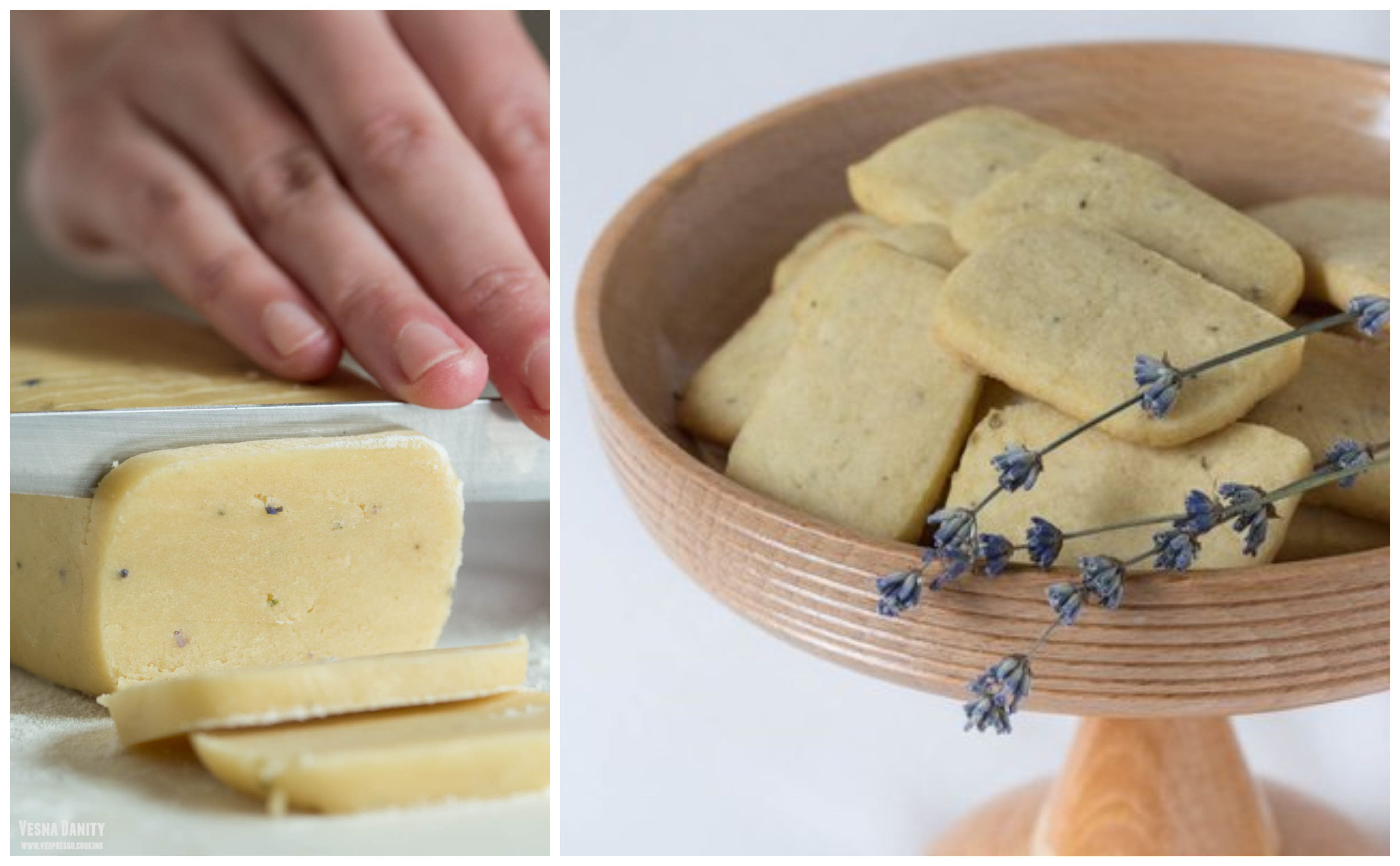 Biscuiți shortbread cu lavandă (vegan / de post)