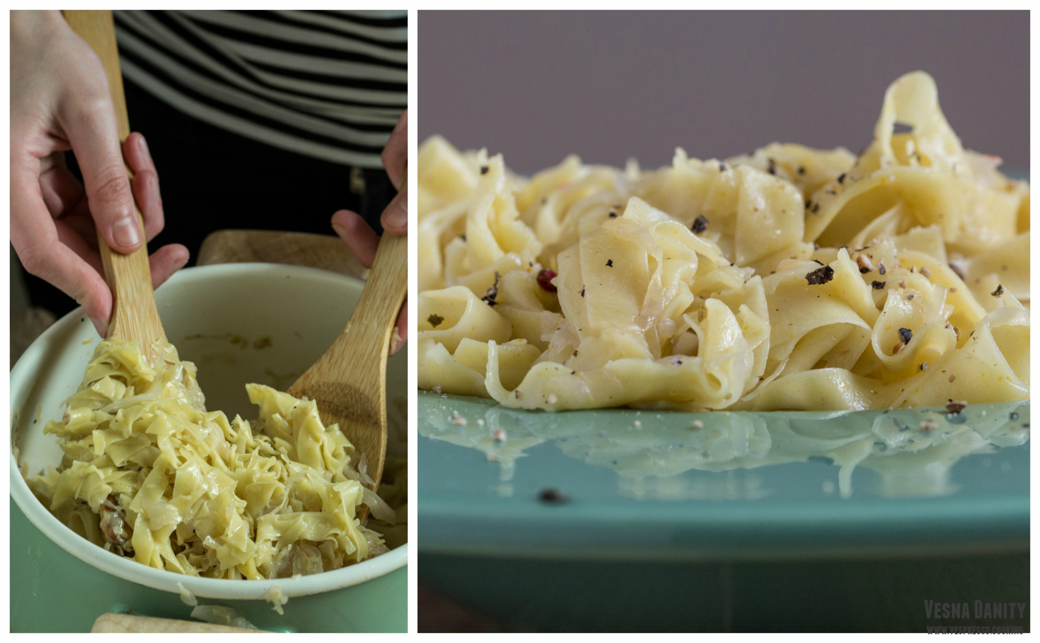 Tăieței de casă cu varză (vegan / de post)